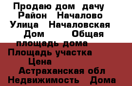 Продаю дом. дачу  › Район ­ Началово › Улица ­ Началовская › Дом ­ 47 › Общая площадь дома ­ 64 › Площадь участка ­ 600 › Цена ­ 1 500 000 - Астраханская обл. Недвижимость » Дома, коттеджи, дачи продажа   